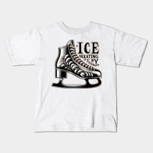 Ice Skating Is My Therapy Kids T-Shirt